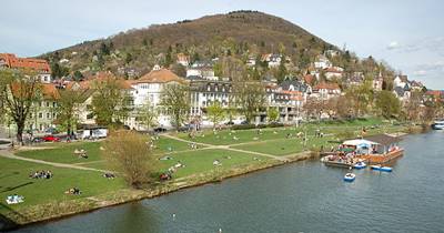 Neuenheim neckarwiese und heiligenberg